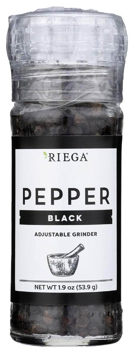 RIEGA Schwarzer Pfeffer Einstellbarer Grinder – Frisch & Vielseitig
