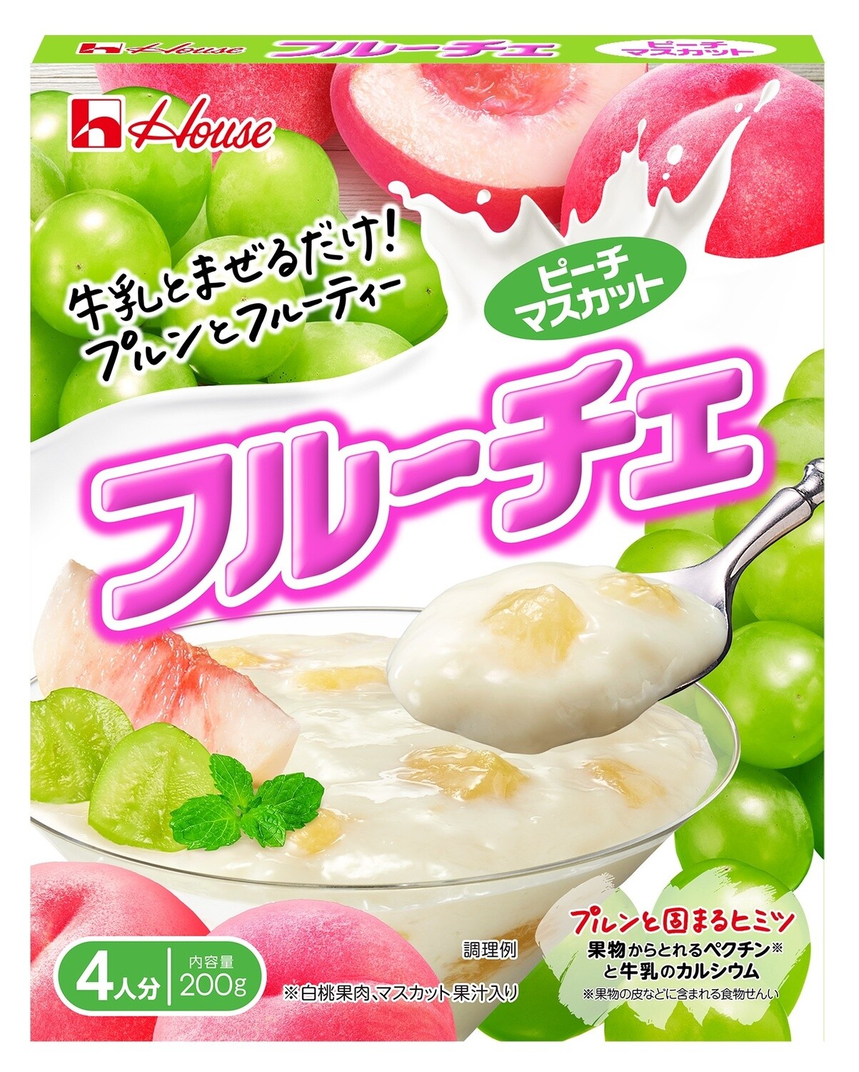 Sehr reich & lecker, “Furuche”, Milch & Früchte Gelee Mischung, Pfirsich und Muskat, 200g