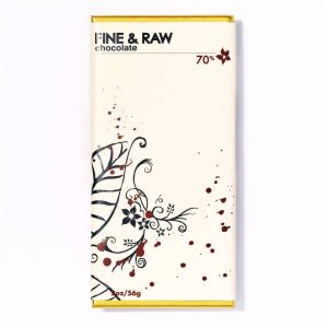 Fine and Rohe dunkle Schokolade, Bio (70% Kakao / Kakao) – 10 bar x Gehäuse – 2oz