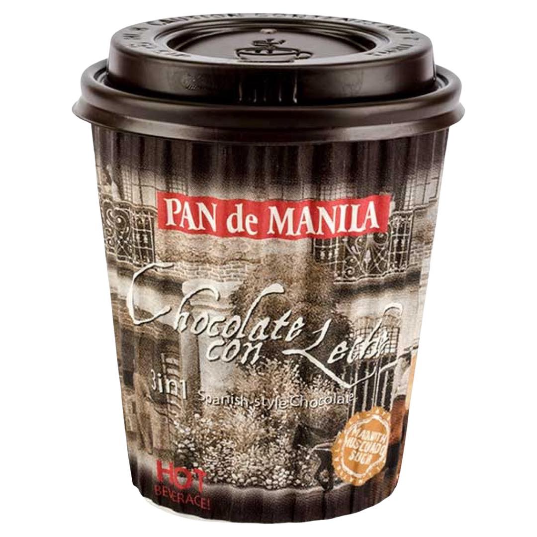 Pan de Manila – Schokolade con Leche – 3 in 1 Spanischer Kaffee – 2er Packung Tasse