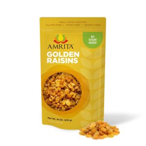 Amrita Bars Goldene Rosinen – 10 x 1 LB Taschen