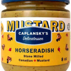 Caplansky’s Deli Senf – Meerrettich-Senf, koscheres Glas – 12 Gläser x 235 ml (8 oz) Fall