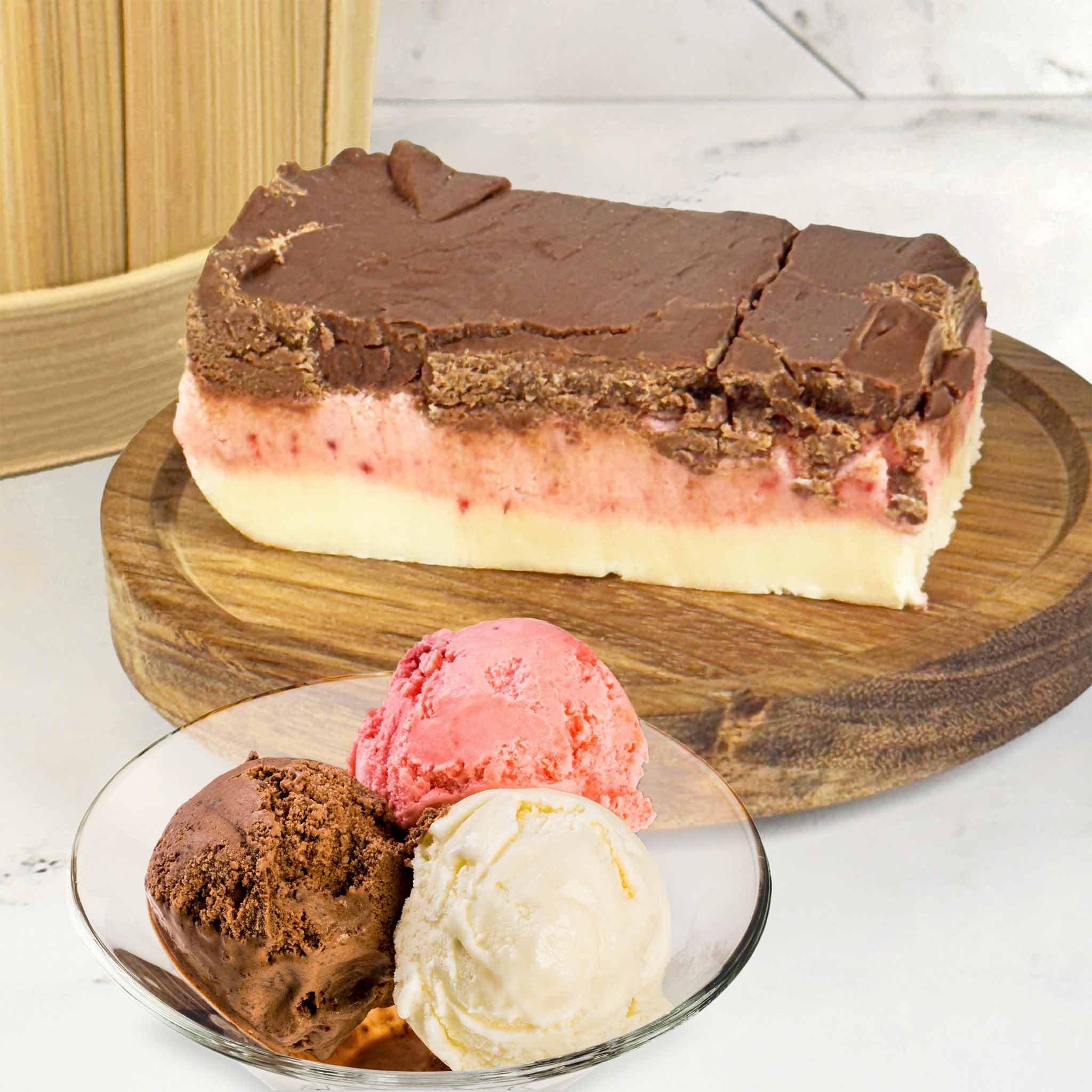 Neapolitanischen Fudge