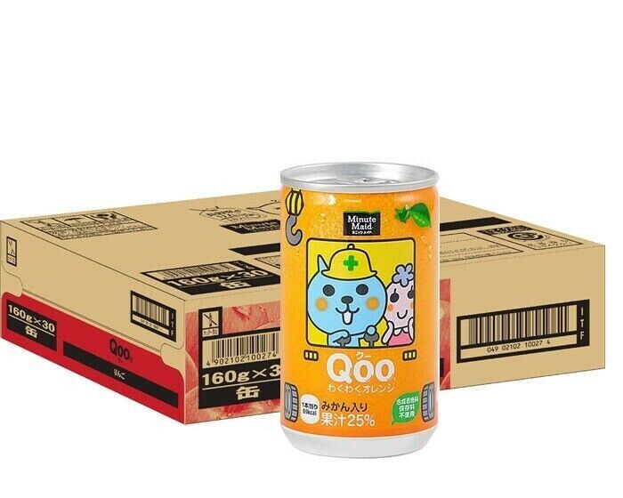 Coca-Cola Japan, Qoo, Minnutes Maid, Mikan, Orange, 160ml, 30 Dosen