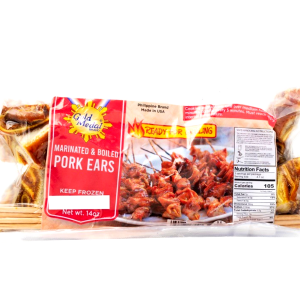 Goldmedaille – Schweineohren (Tenga ng Baboy) – mariniert & gekocht – bereit zum Grillen – 14 Unzen