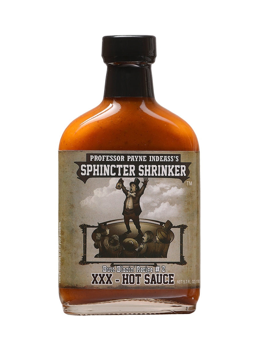 Chilisauce Sphincter Shrinkter Professor Payne InDeAss's 5,7 oz Flasche H