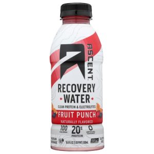Ascent – Recovery Water Frucht Punch, 16.9 FO – Packung mit 12 Stück