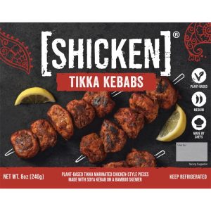 Shicken Tikka Kebab Skewers – Flavorful pflanzenbasierte Freude