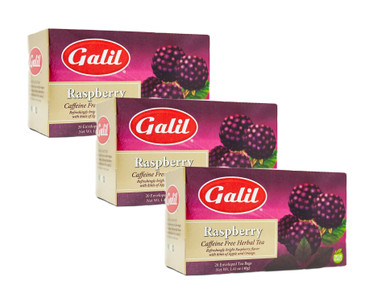 Galil Himbeer-Geschmack Tee 20 Teebeutel Anzahl (Packung mit 3)