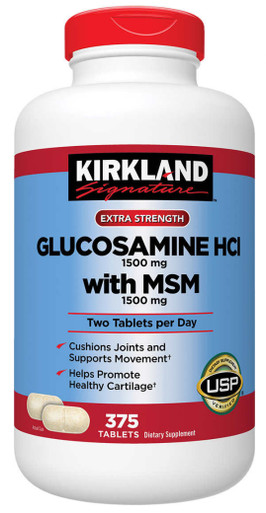 Kirkland Signature Glucosamin mit MSM, 375 Tabletten