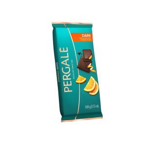 Pergale dunkle Schokolade mit orangefarbener Füllung (Litauen)