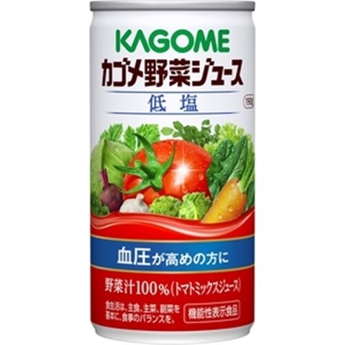 Kagome, Gemüsemischsaft, 100%, Leichtes Salz, 190g x 6 Dosen