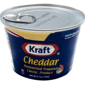 Kraft Cheddar Pasteurized Prepared Käseprodukt (konserviert) – leicht offen – 190 g