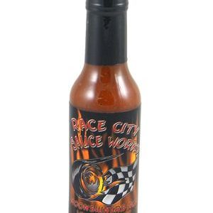 Race City Soße arbeitet -moonshiners laufen Whisky Fass scharfe Sauce, . – 5oz