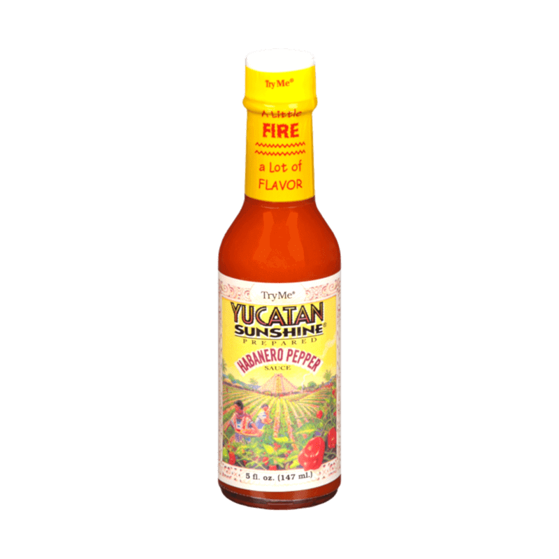 Probieren Sie mich Yucatan Sunshine Habanero Pfeffersauce