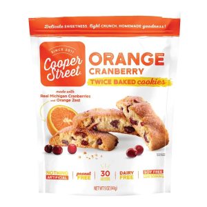 Cooper Street Orangen-Cranberry zweimal gebackene Kekse, 5 Unzen