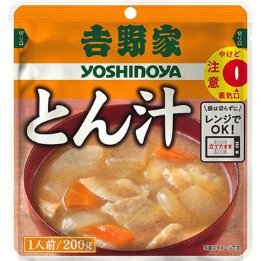 Yoshinoya, Tonjiru, Schweinefleisch Miso Suppe, 200g