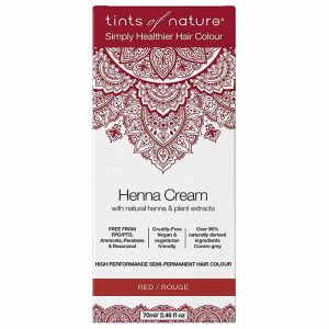 Tints of Nature – Semi-Permanent rote Haarfärbemittel Henna Creme, 2,46 oz