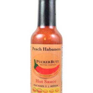 Pucker Butt Pfirsich Habanero scharfe Sauce. – 5oz