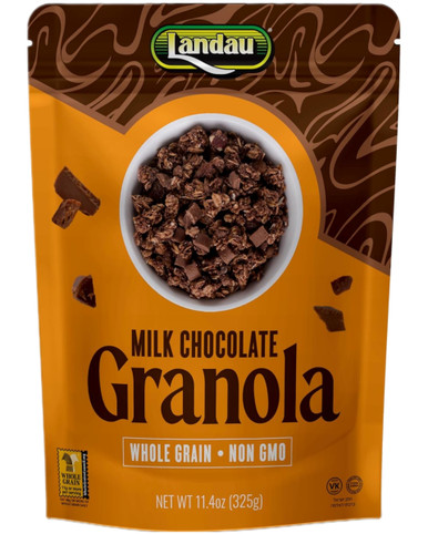 Landaus Milchschokolade Vollkornprotein Müsli, gesundes Frühstück Snack, 11,4 oz