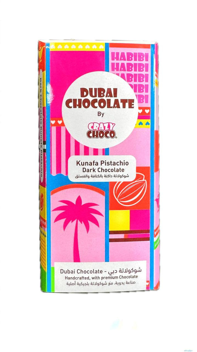 Crazy Choco Dubai Kunafa Pistazie dunkle Schokolade