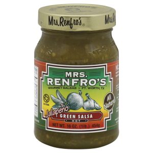 Mrs Renfro Salsa grün heiß 16 Unzen – Packung mit 6