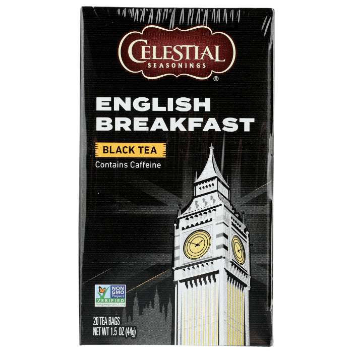 Celestial Seasonings Englisches Frühstück Schwarzer Tee, 20 Beutel – Packung mit