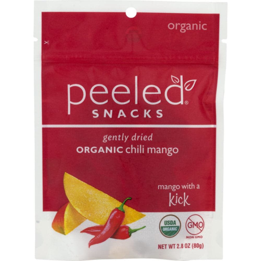 Geschälte Snacks – Bio getrocknete Chili Mango – 2,8 Unzen