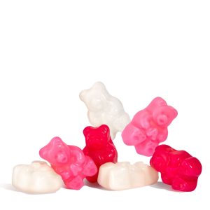 rosa & weiß gummi glühende Bären