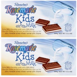 Schmerling’s Rosemarie Kinder extra Milch Schweizer Schokoriegel, Milchfüllung, 3,5 Unzen (Packung 2)