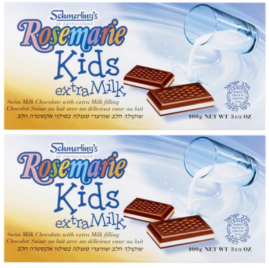 Schmerling's Rosemarie Kinder Extra Milch Schweizer Schokoriegel, Milchfüllung, 3,5 oz (2 Stück)