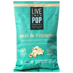 Live Love Pop Salz & Essig Popcorn – würziger, schuldfreier Snack