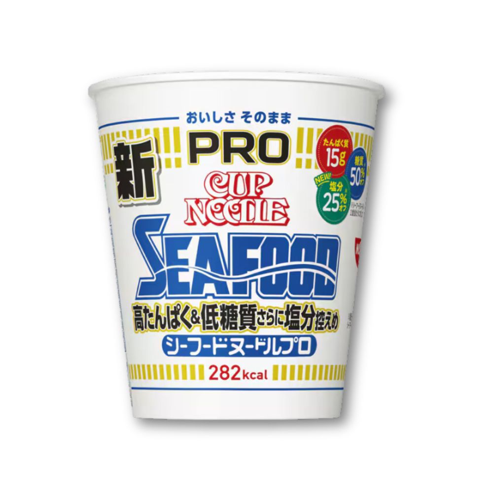Nissin Cup Noodles PRO – Meeresfrüchte salzarm, proteinreich & kohlenhydratarm