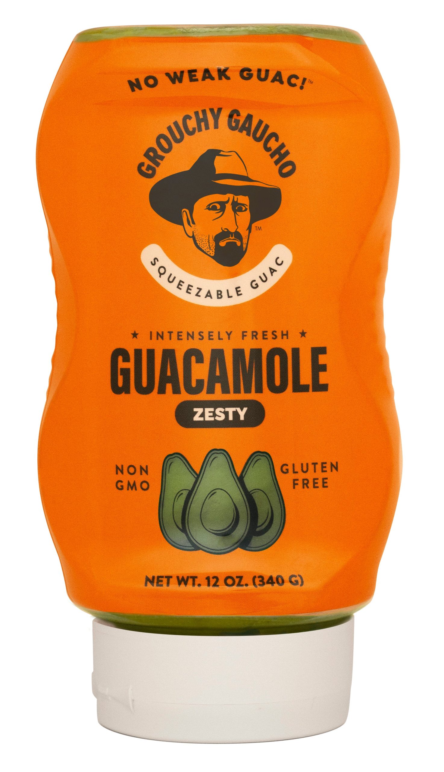 Grouchy Gaucho – Quetschbar Zesty Guacamole 12 oz – Packung mit 6