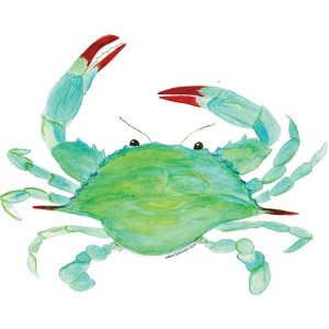 3″ Clawdia Blaue Krabbenaufkleber
