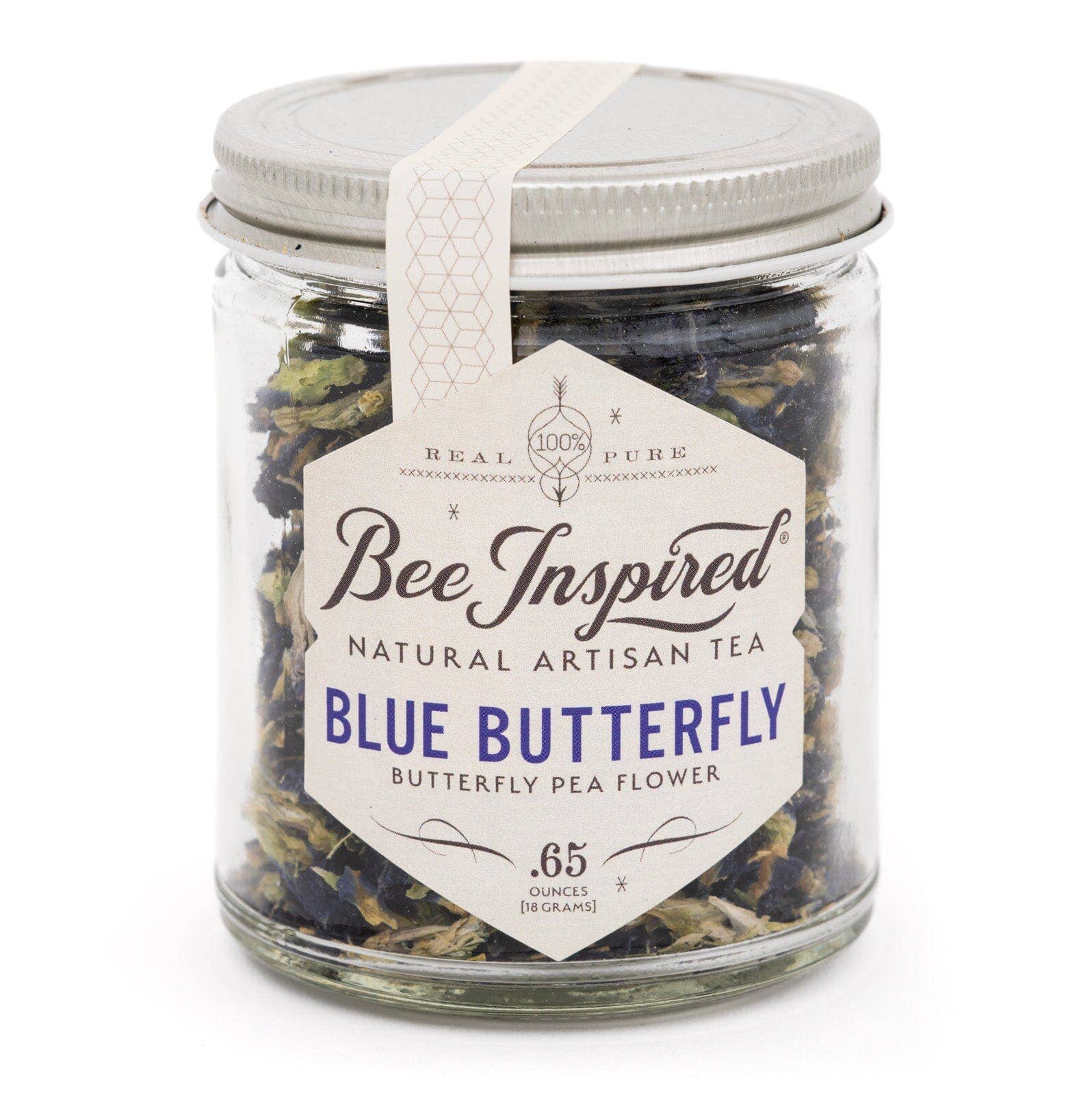 Biene inspiriert – Blau Butterfly Pea Flower Tee