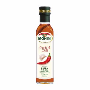 Monini Knoblauch & Chilli aromatisiertes natives Olivenöl extra