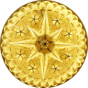 Philippines Christmas Capiz Parol Lantern Star (Tala) nur weiße led zeigen – Größe 30