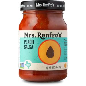 mrs. renfros Salsa Pfirsich 16 Unzen – Packung mit 6