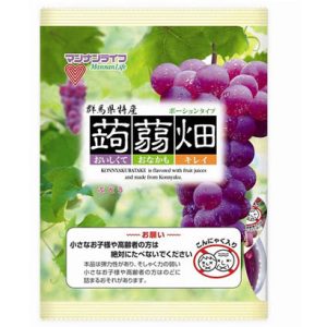 mannan Leben -konnyaku batake, Traubengeschmack , konjac Früchte Gelee, x 10 St. – 25g