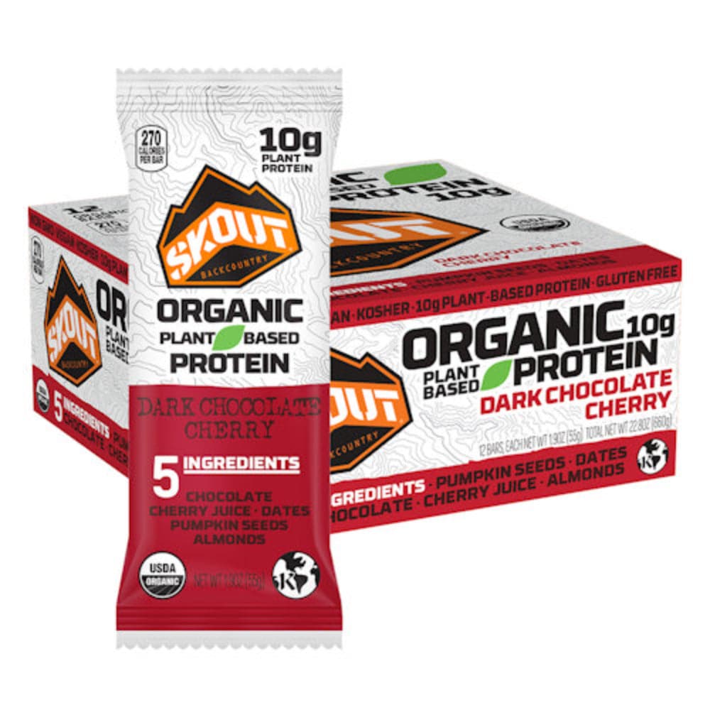 Skout – Dunkle Schokolade Kirsche Bio Proteinriegel, 2,2 Oz