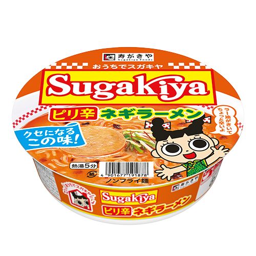 Sugakiya, Sugakiya Ramen, Hot Grün Leek, Tonkotsu, 100g, Cup-Version