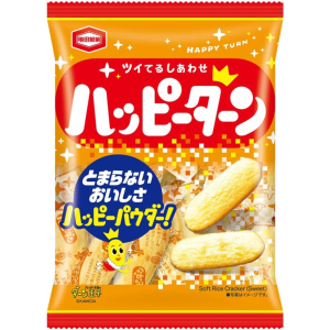 Kameda Seika Happy Turn Süß & salzig Reis Cracker – in Japan hergestellt – tokyo sakura Mall – 96g