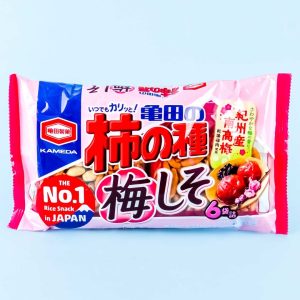 Kameda Kaki No Tane Senbei Snack Beutel – Pflaume Shiso