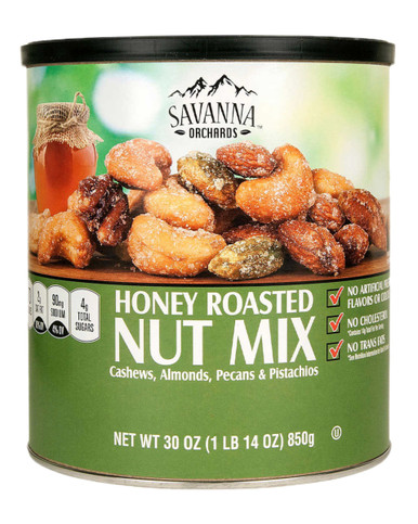Savanna Obstgärten Gourmet Honig geröstet Nussmischung mit Pistazien, 30 oz