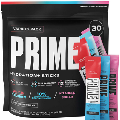 Prime Sortiment Packung Hydration Elektrolyt Pulver trinken Mischung Sticks, 30 Stück