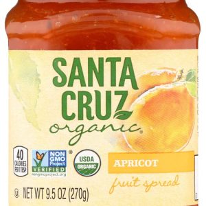 Santa Cruz Bio-Fruchtaufstriche – Aprikosen , 9,5 Unzen Packung mit 6