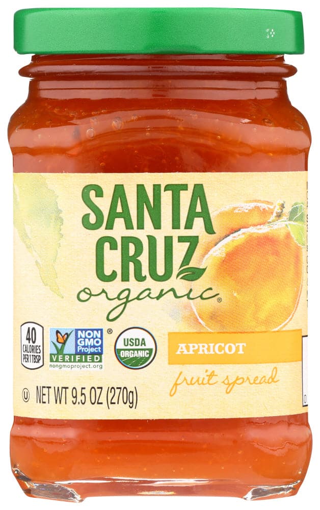 Santa Cruz Bio Fruchtaufstriche – Aprikose, 9,5 Oz – Packung mit 6