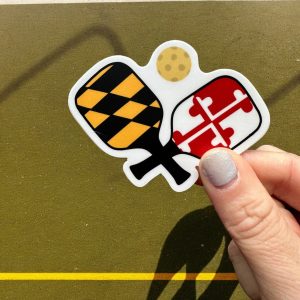 die Buchstaben mdn – maryland Gurkenkugel Paddel Vinyl Aufkleber
