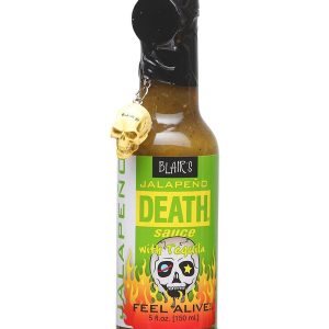 scharfe Sauce Blairs Tod Jalapeno mit Tequila 5 Unzen Hitze 7 Schädel-Keychai